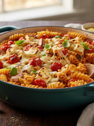 Peynirli Domatesli Makarna Tarifi
