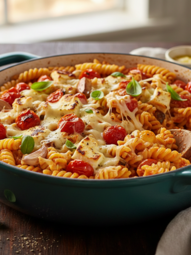 Peynirli Domatesli Makarna Tarifi