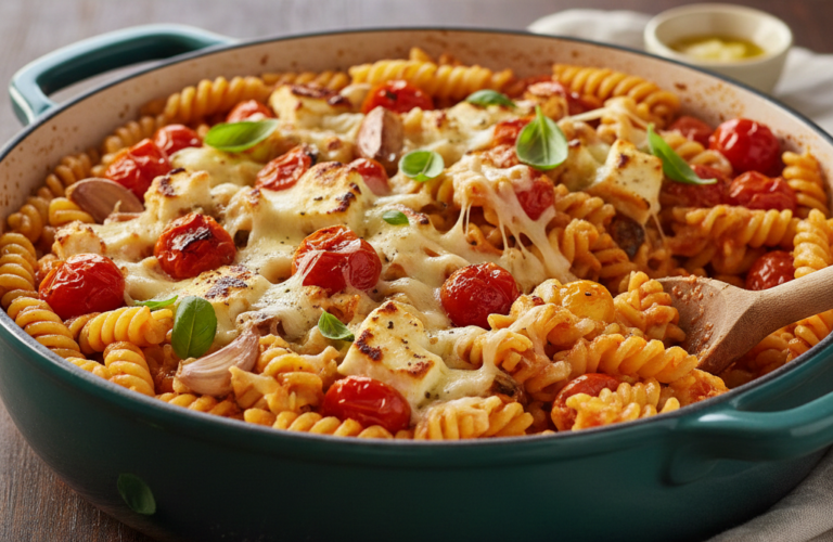 Peynirli Domatesli Makarna Tarifi