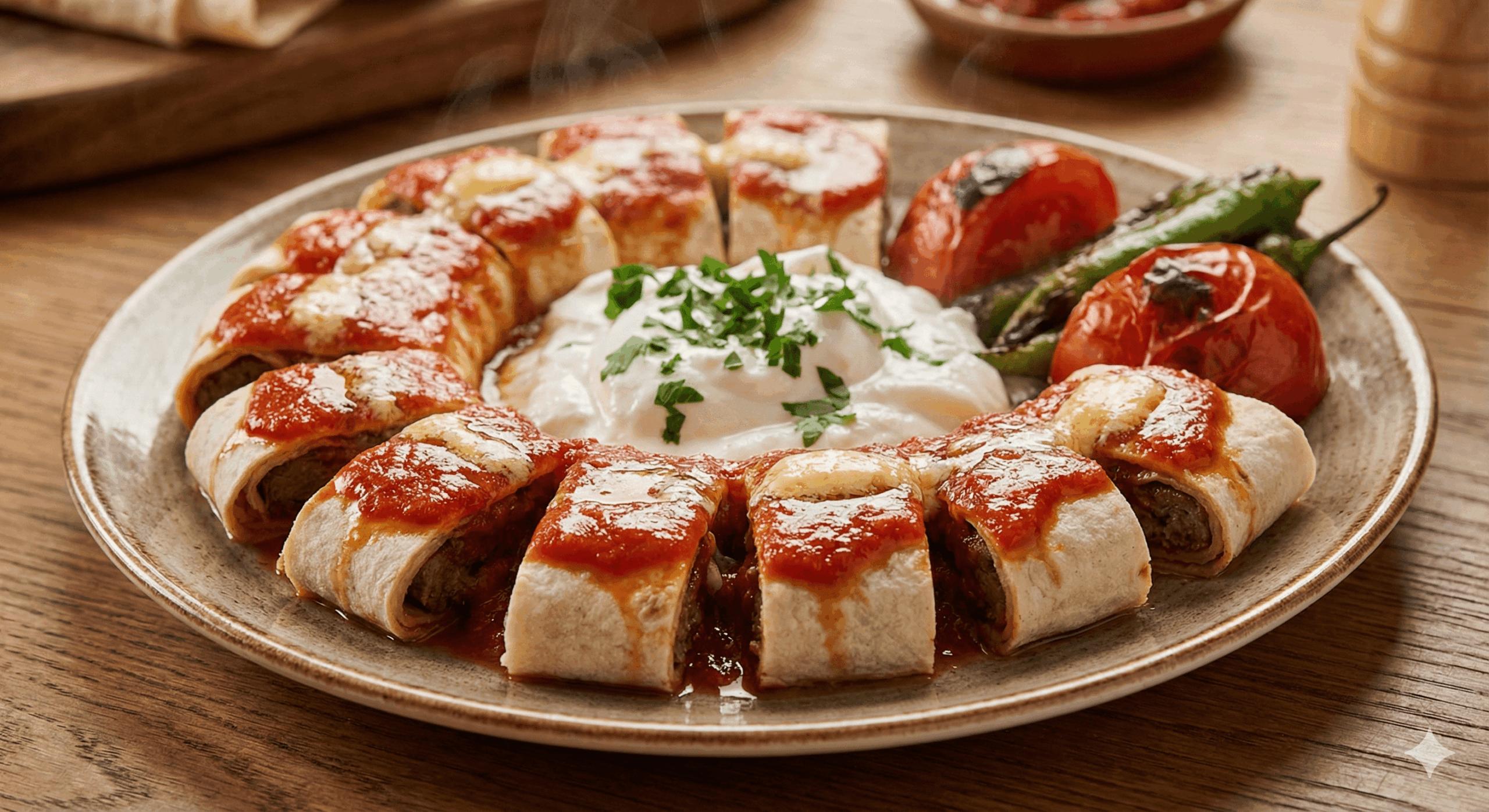 bir tabakta beyti kebabı