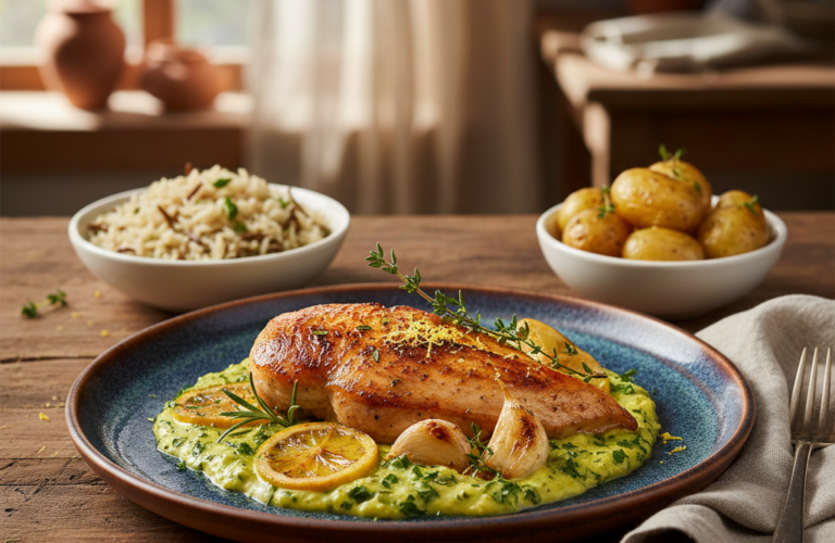 Limon ve Kekik Aromalı Tavuk