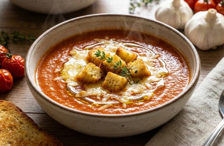 Fırınlanmış Köz Domates Çorbası Tarifi