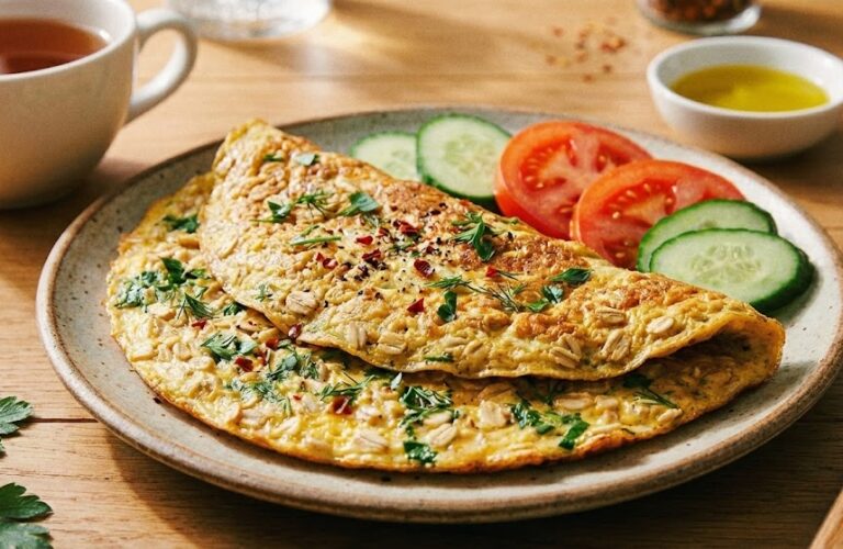 Besleyici ve Pratik Yulaflı Omlet