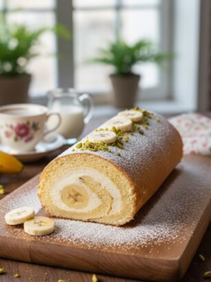 Ev Yapımı Muzlu Rulo Kek Tarifi